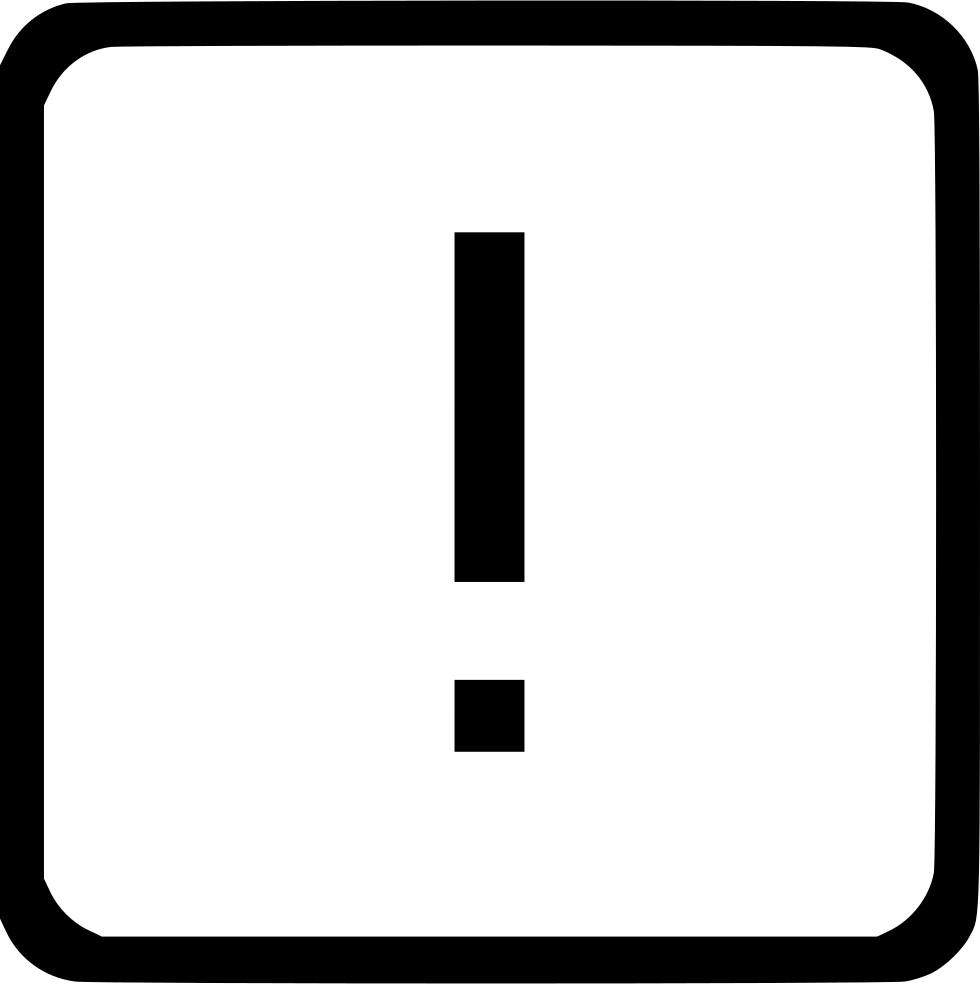 Exclamation Mark Latin Keyboard Element Warning Error - Exclamation Mark Latin Keyboard Element Warning Error (980x984)