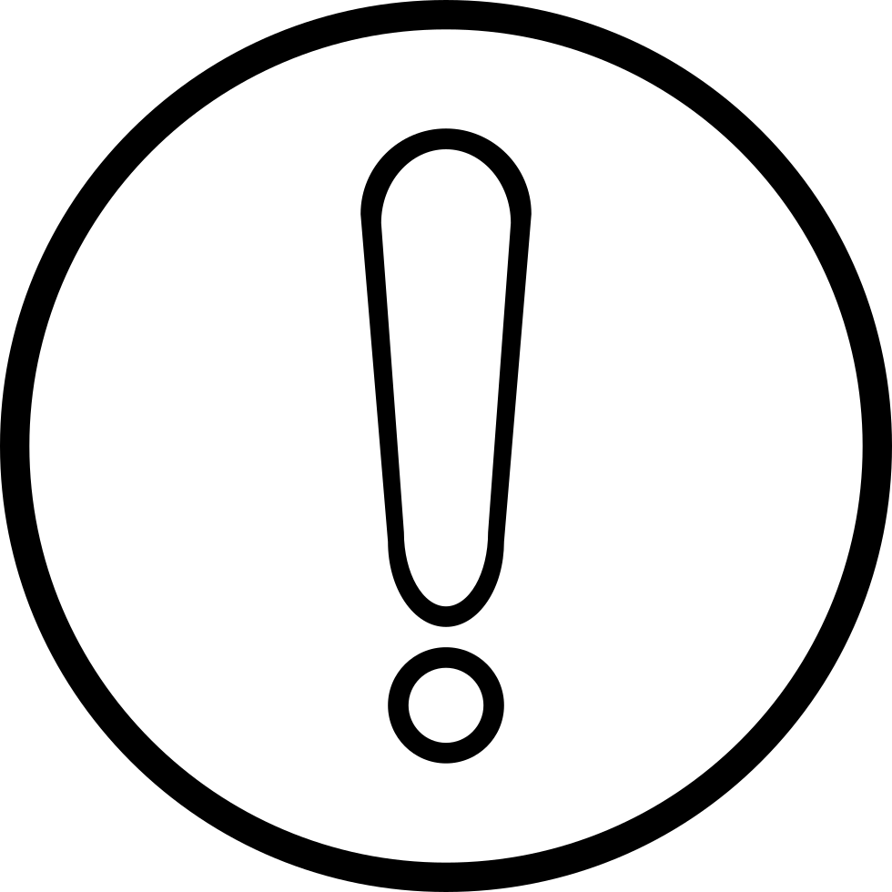 Exclamation Mark Comments - Exclamation Mark White Png (980x980)
