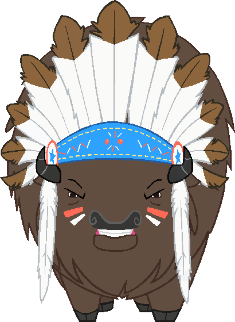 Chief Thunderhooves Vector By Drewq123 - Mlp Buffalo Vector (765x1045)