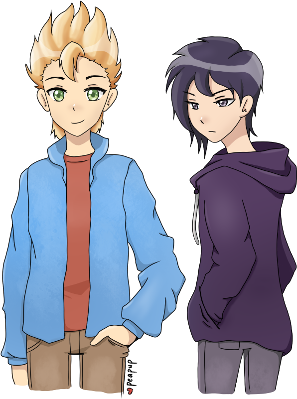 Sam And Seb By Peapup - Drawing (750x850)