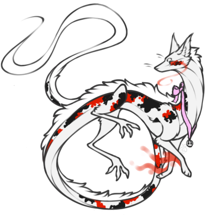 Koi Dragon Fox Ota - Illustration (472x475)