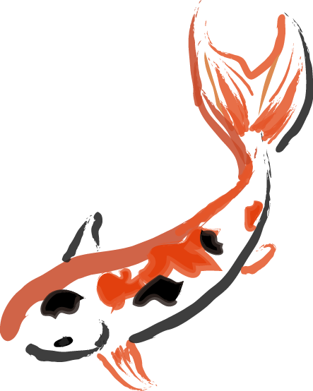 Koi Clipart - Behance (443x554)