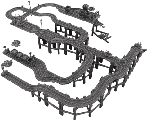 Modular Rail Set - Low Poly (480x480)