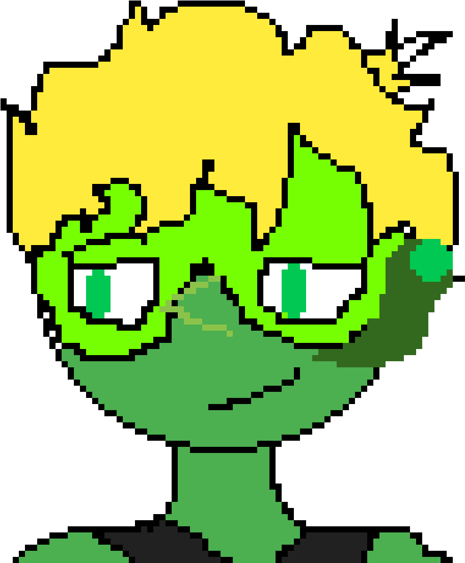 Emerald Pixel Art - Cartoon (1200x1200)