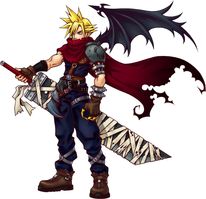 Cloud Strife Kingdom Hearts (684x662)