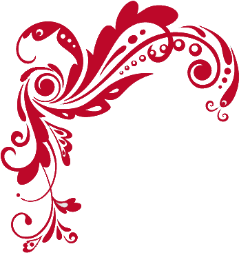 Red Flourish Png (359x377)
