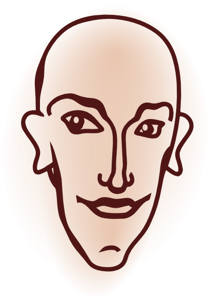 Free Vector Head Clip Art - Human (408x600)
