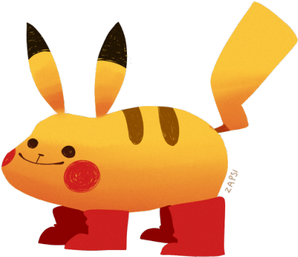 Pikashoe - - Cartoon (500x479)