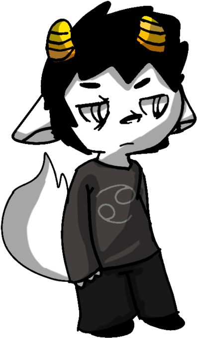 Chatlands Pose- Karkat - Cartoon (894x894)