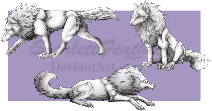 Spiky Woofs By Senbread - Drawing (900x476)