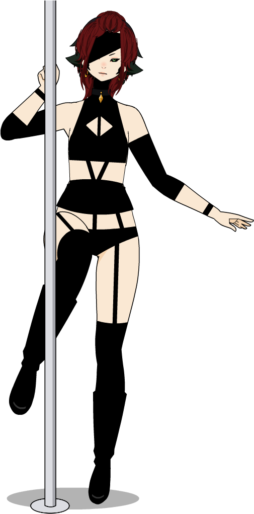 Stripper - Cartoon (562x1030)