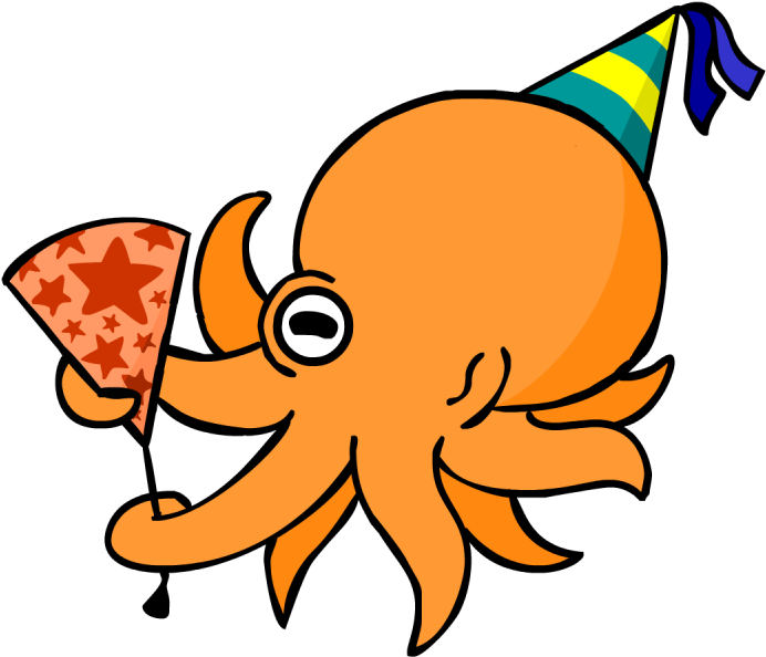 Octopus Clipart Vector Free - Vector Graphics (1280x720)