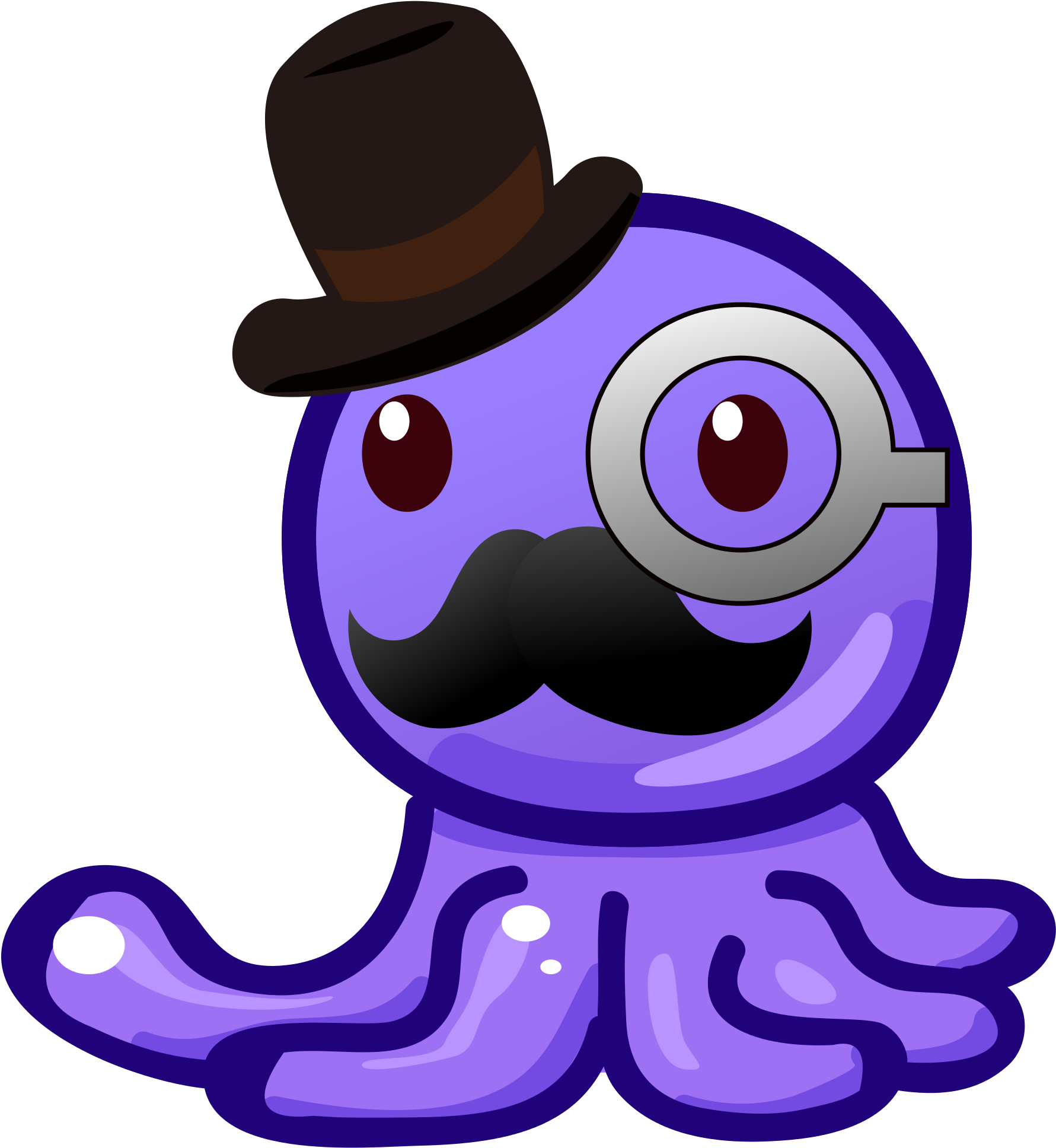 Open - Gentleman Octopus (2000x2000)