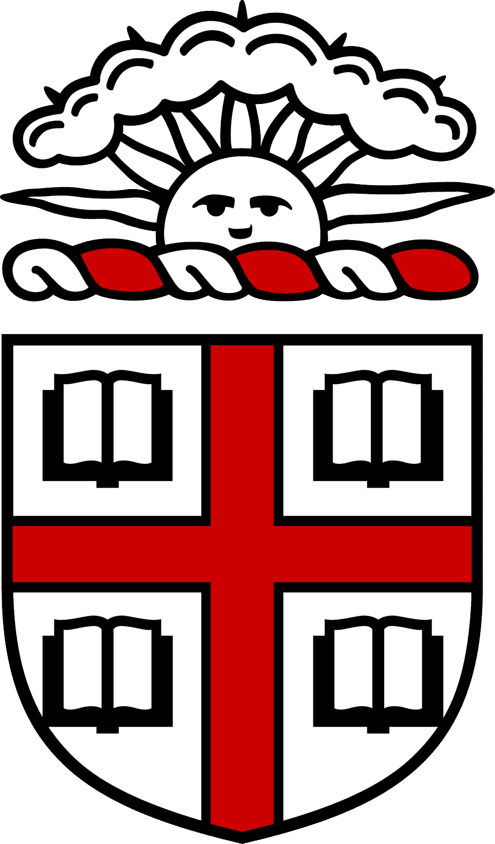 Brown University Logo White (1000x1705)