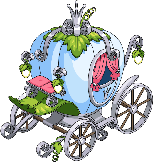 Pumpkin Carriage - Illustration (544x581)