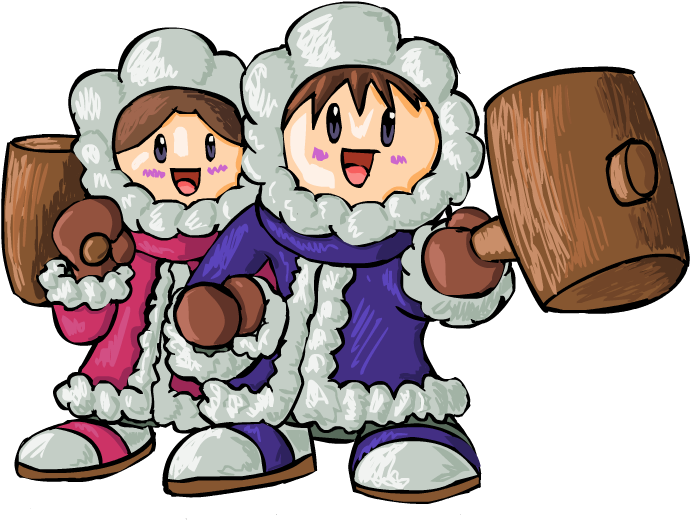 Ice Climbers - Cartoon (700x700)