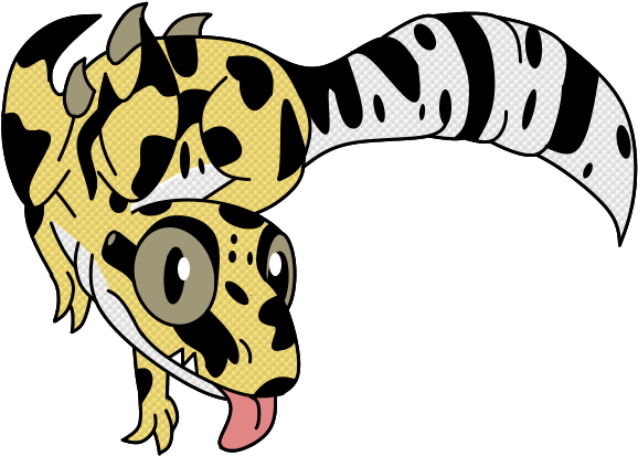Leopard Gecko Dragon By Drag759 - Common Leopard Gecko (600x500)