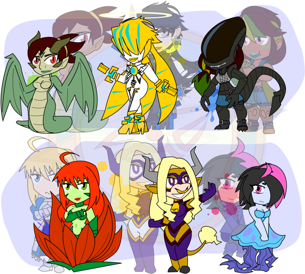 Assorted Chibis - Cartoon (1024x904)