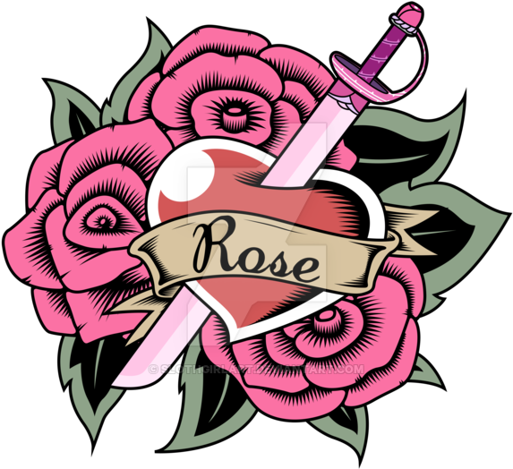 Rose Quartz Tattoo 7 - Design (800x777)