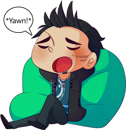 Yawnnnnn By Riboo - Drawing (509x535)
