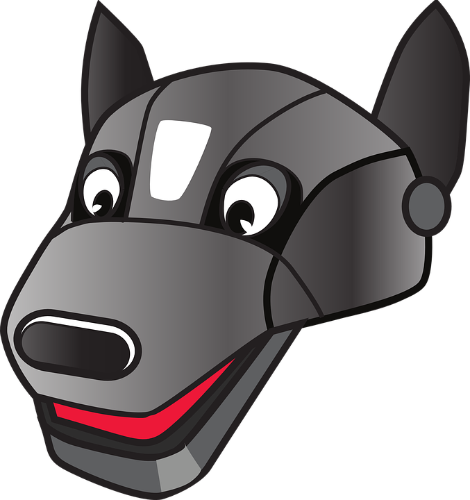 Draw A Robot Dog (677x720)