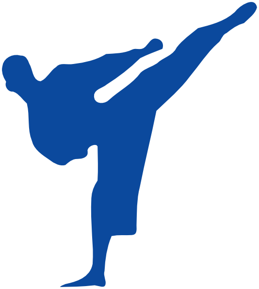 Man Kicking Clip Art (534x596)