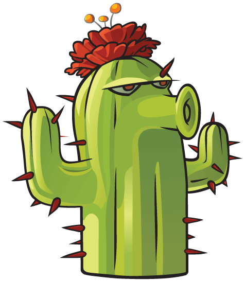 Latest - Plantas Versus Zombies Cactus (476x546)