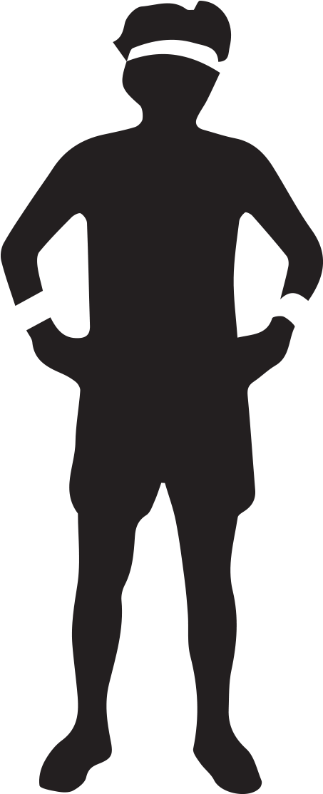 Girl Silhouette Standing Vector (693x1127)