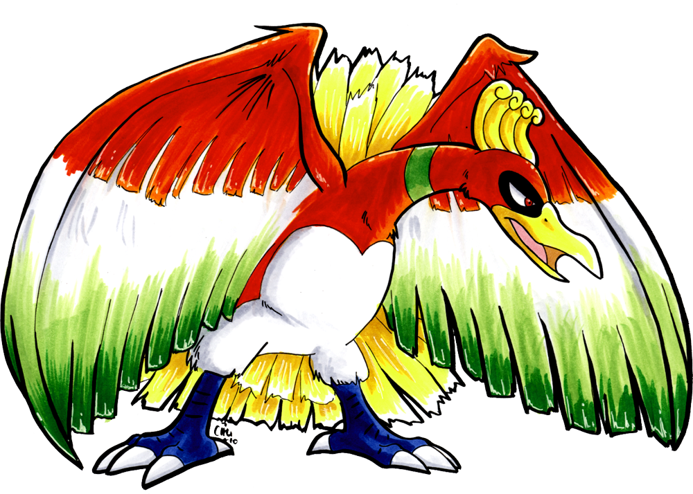 Student Ho-oh By Raizy - Drawing (1000x714)