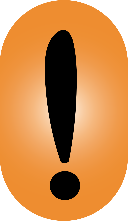Exclamation Mark Icon - صور لعلامات الترقيم التعجب (512x883)