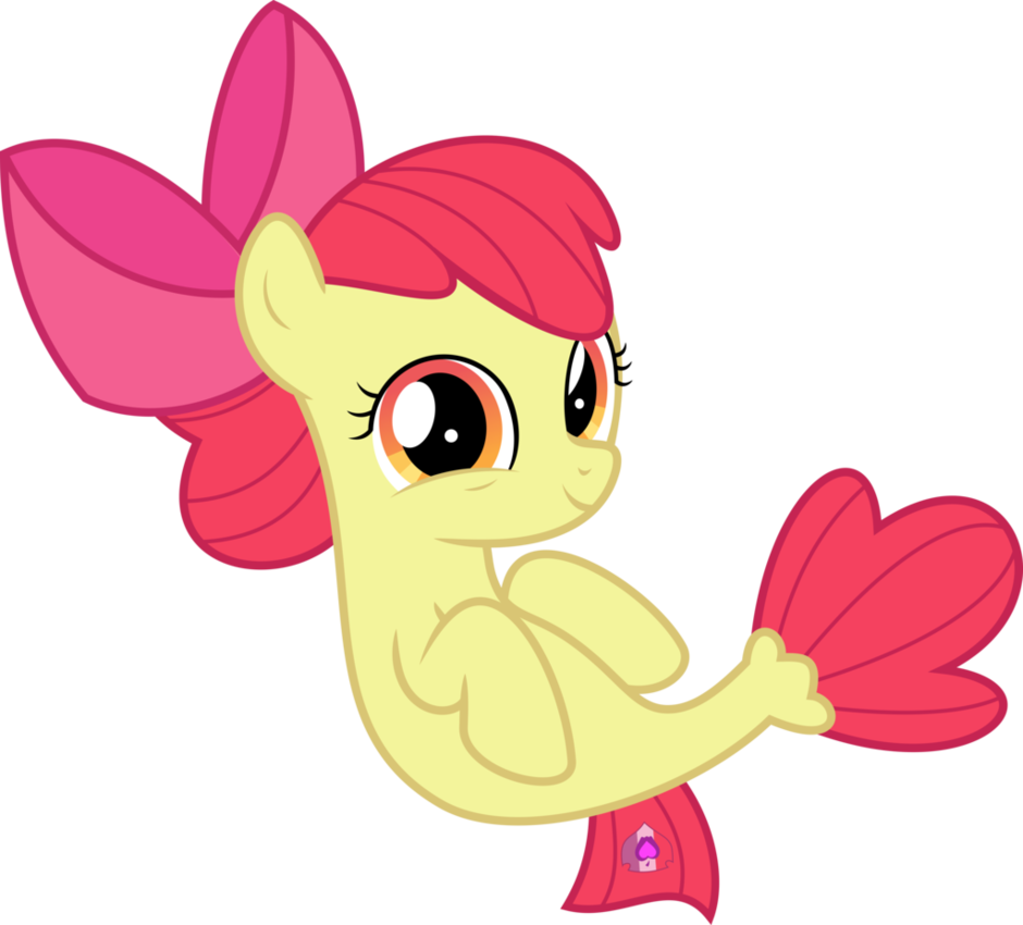Mlp Vector - Applebloom - Apple Bloom Seapony (940x850)