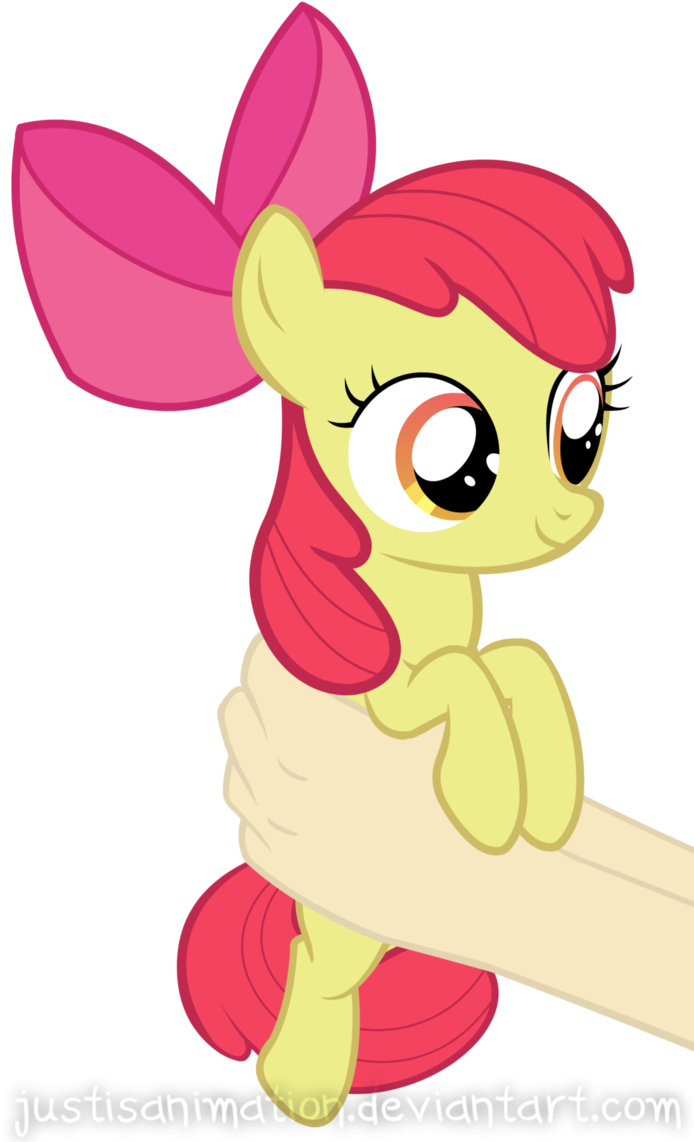 Apple Bloom On Hands By Justisanimation - Apple Bloom (693x1153)
