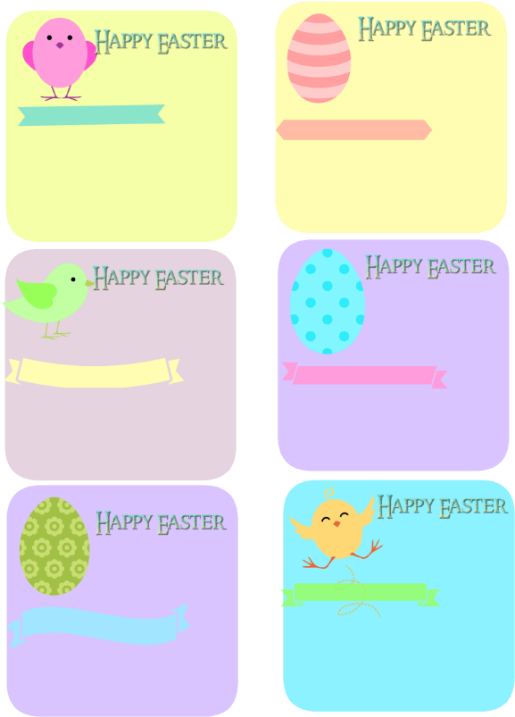 Six Pastel Easter Tags - Lavender (650x813)
