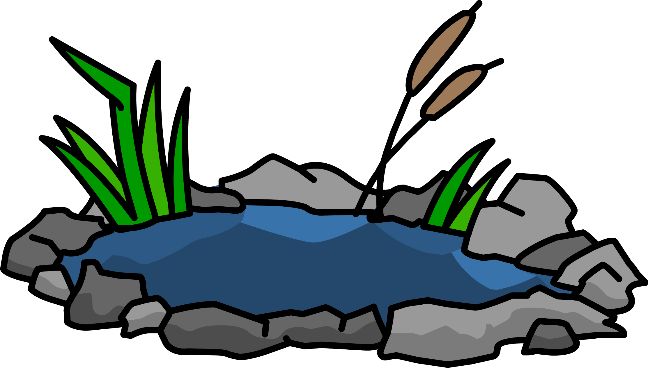 Koi Pond - Pond Png (2226x1266)