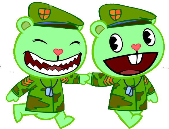 Happy Tree Friends Flippy And Fliqpy (623x479)