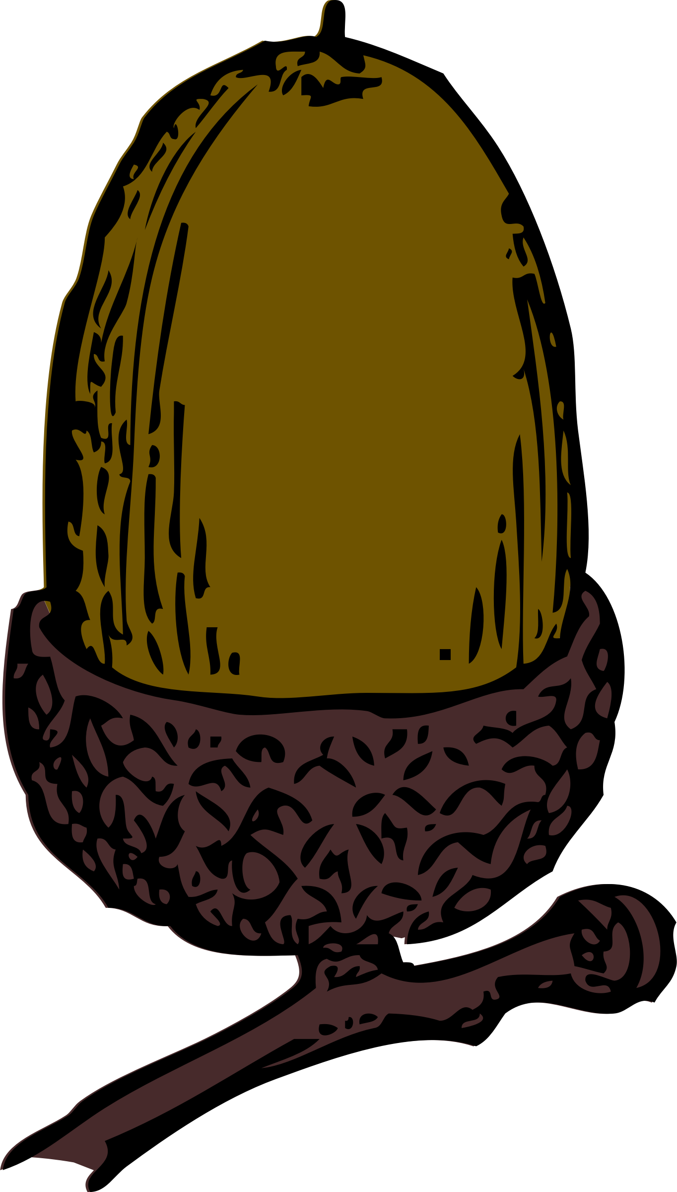 Big Image - Acorn Clip Art (1364x2400)