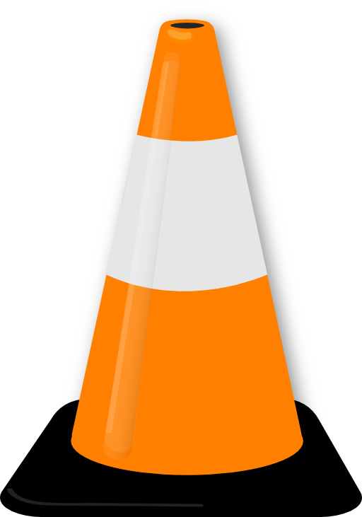 Traffic Cone Clipart (512x731)