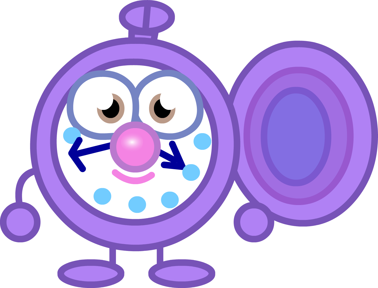 Pocketwatch - Cartoon (1498x1142)