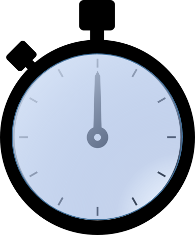 Clock - Stoppuhr Clipart (383x462)