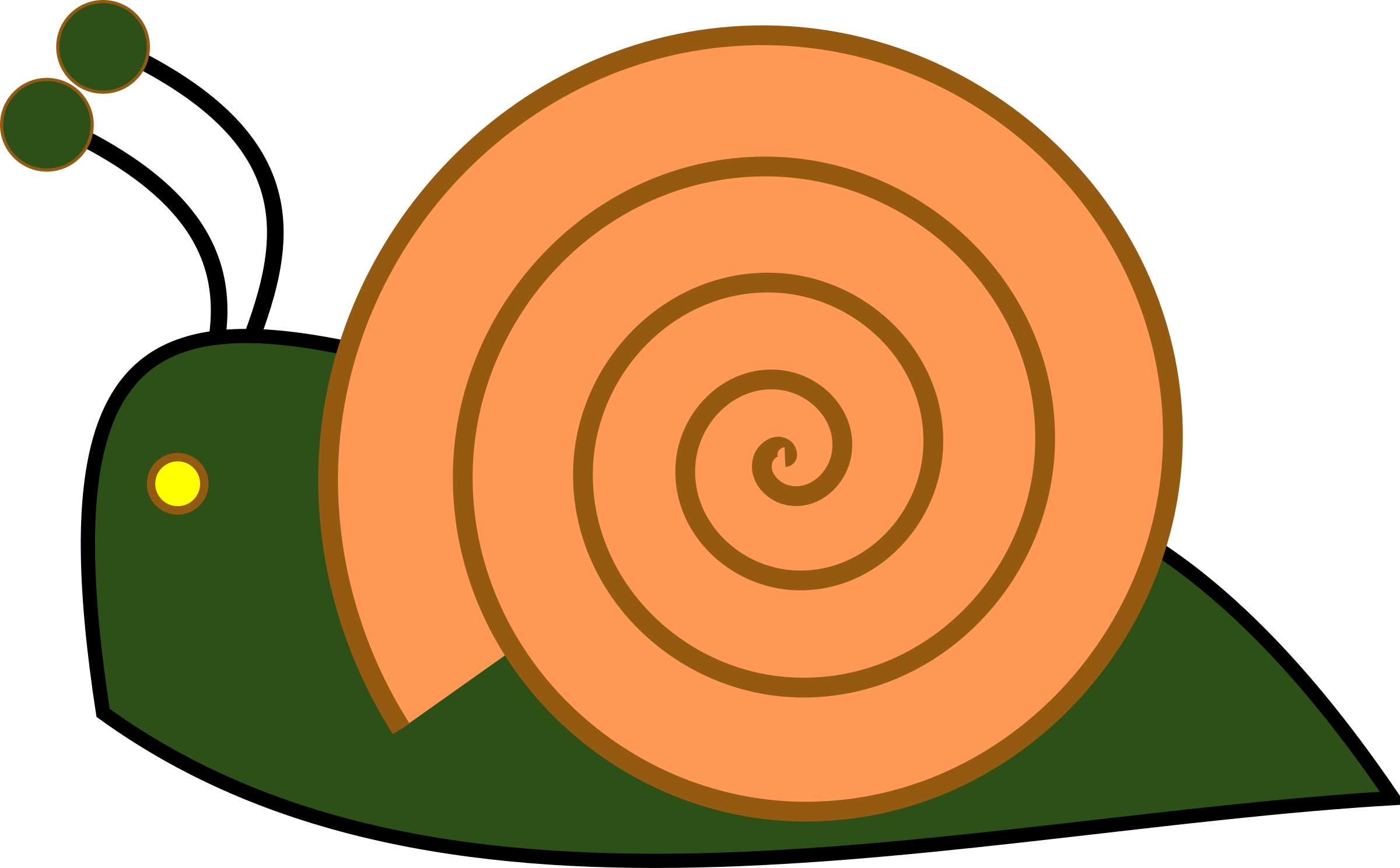 Big Image - Caracol Clip Art (2400x1489)