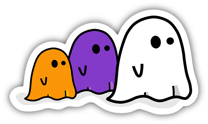 Ghosts Bumper Sticker - Samandjenna Halloween Wish Bracelet (cute, Ghosts, (720x720)