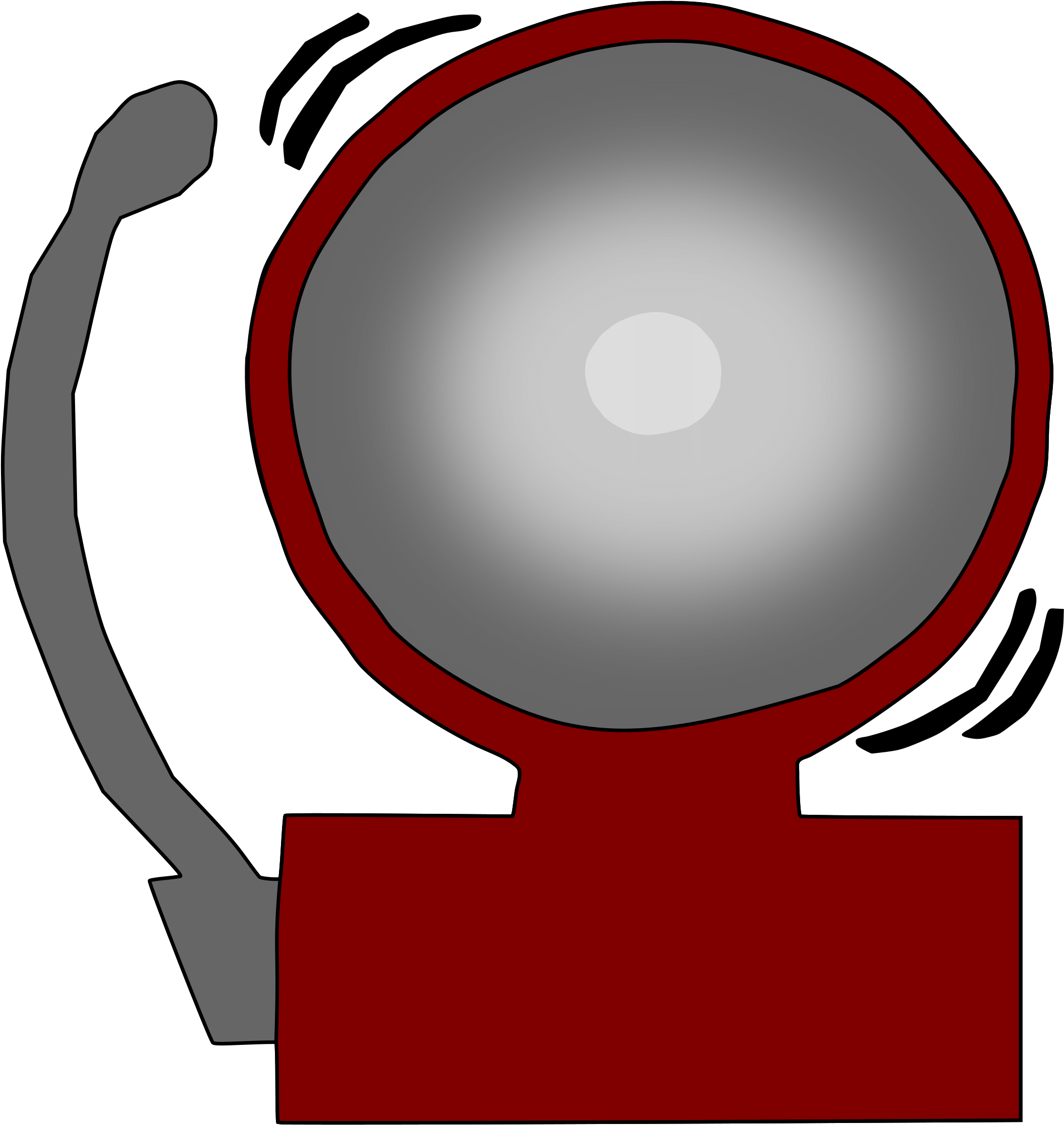 Big Image - School Bell Clipart (2381x2400)