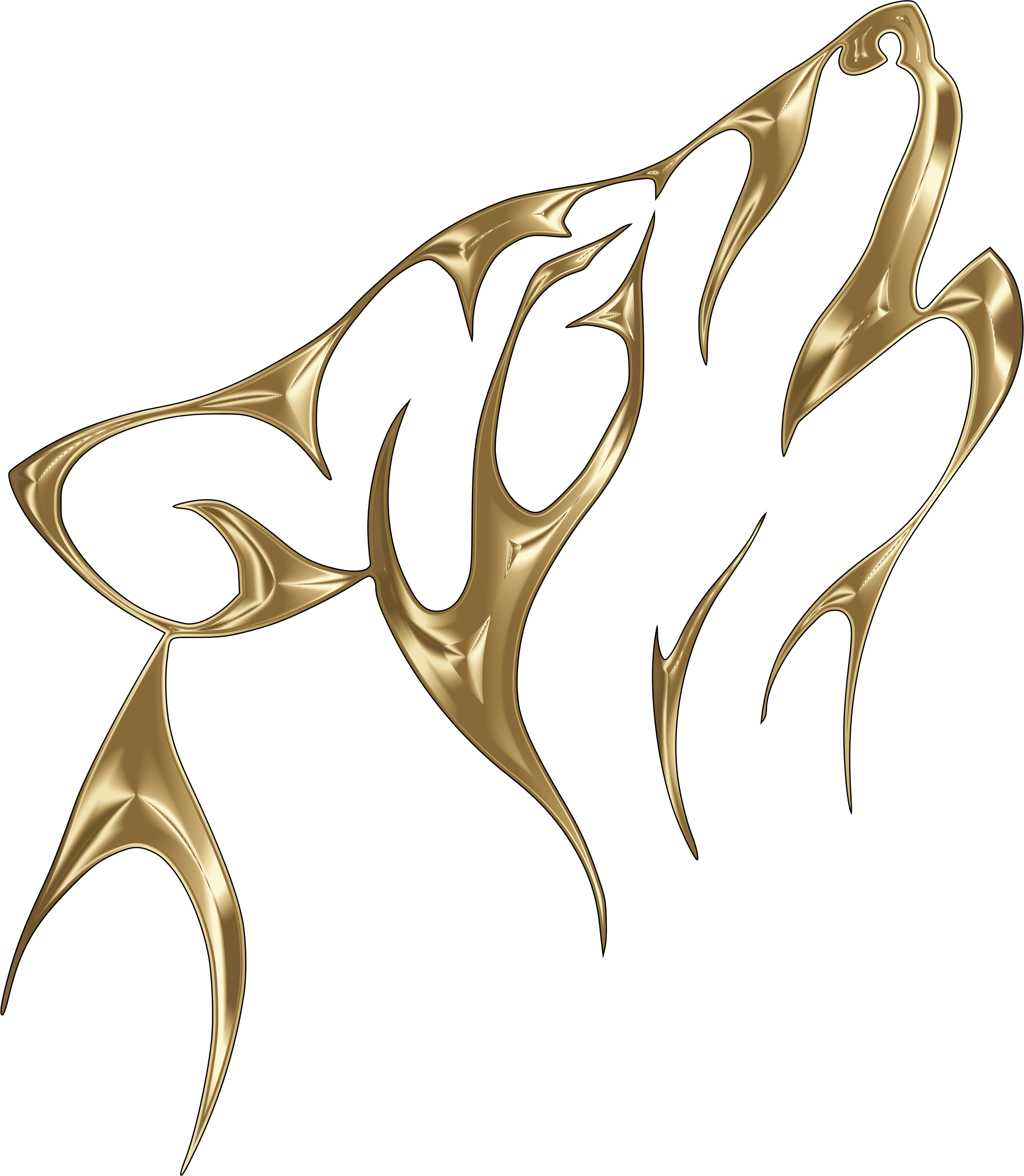 Big Image - Wolf No Background (2044x2346)