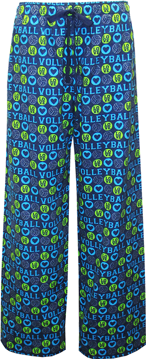 View - Youth Sizes Volleyball Love Blue Gold Novelty Print (700x700)