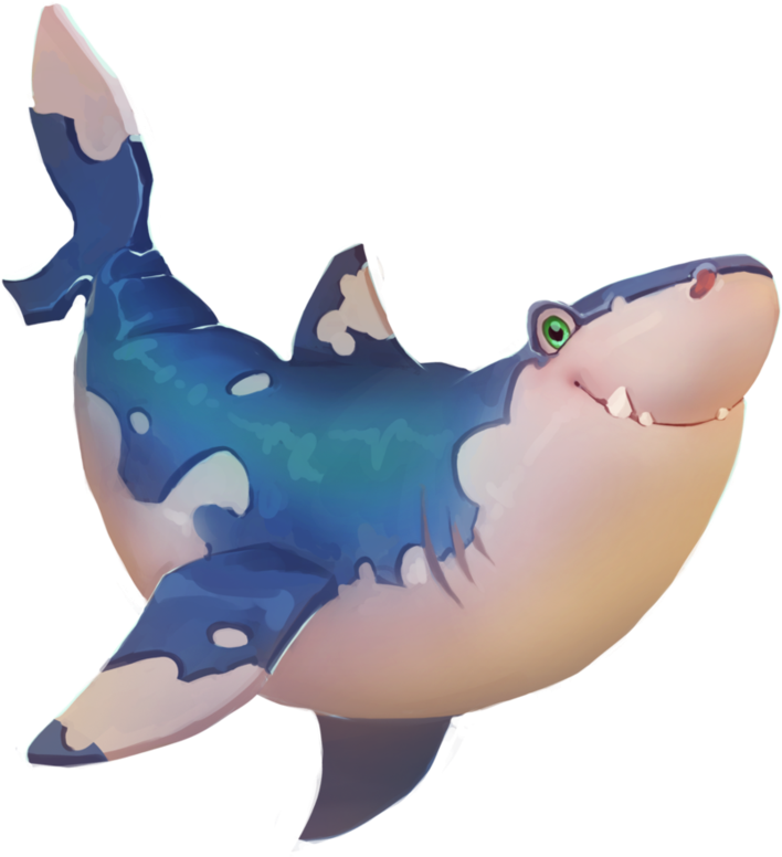 Happy Shark By Nieris - Веселая Акула (904x883)
