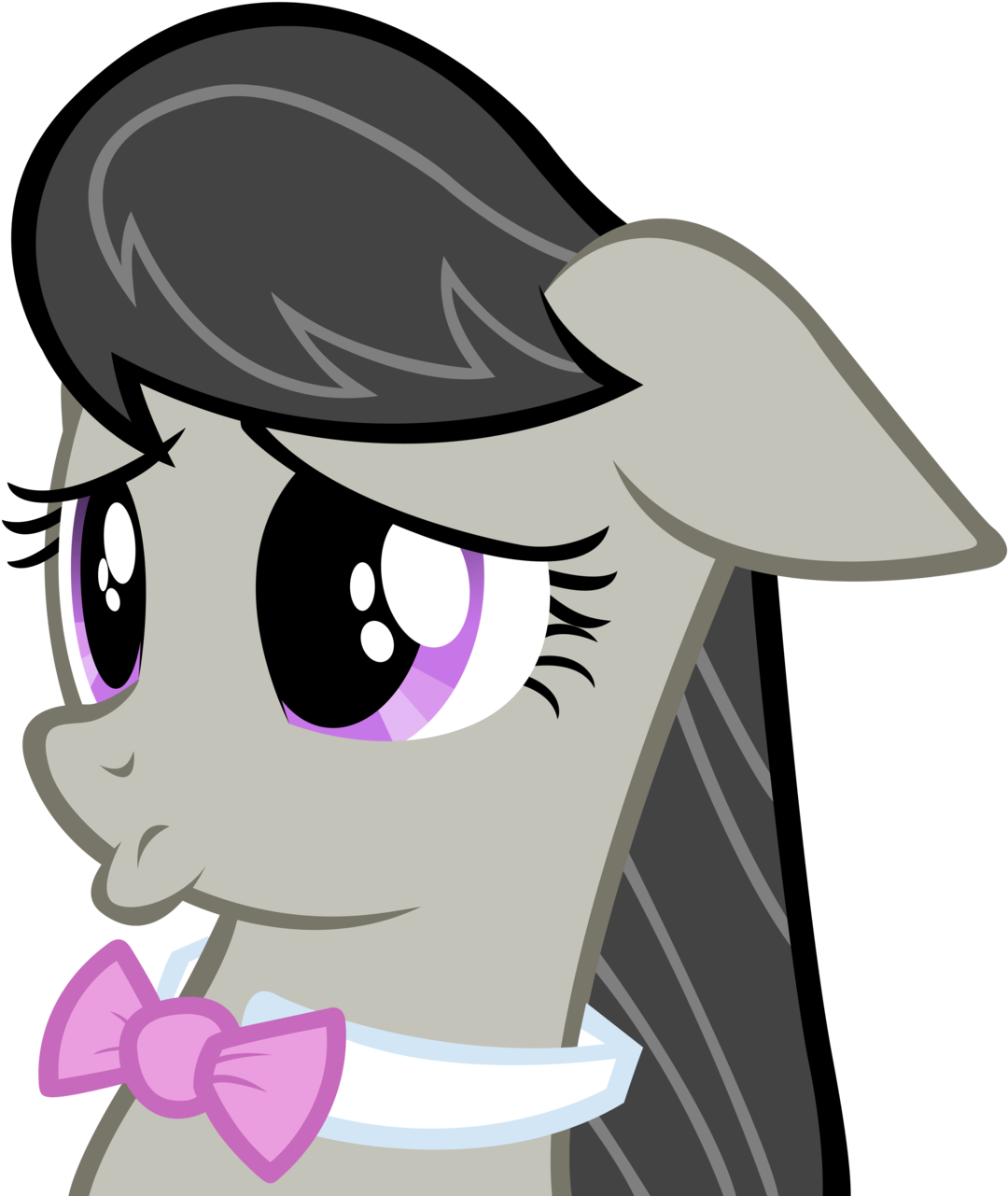 Octavia Melody, Pouting, Sad, Safe, Simple Background, - Mlp Sad Octavia (1280x1280)