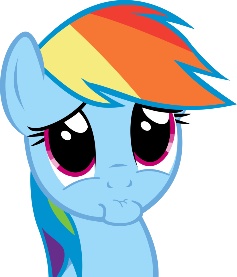 Rainbow Dash Pleeeeeease - Rainbow Dash (827x966)