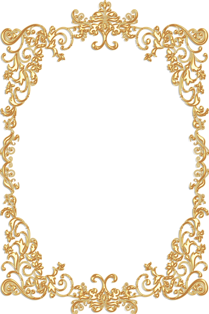 Фото, Автор Bzikolya На Яндекс - Gold Vintage Frames Png (683x1024)