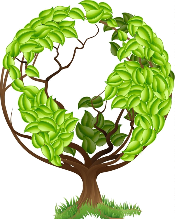Mother Nature - Tree With Earth (600x752)