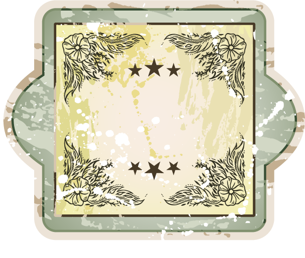 Vector Vintage Flower Frame - Vector Vintage Flower Frame (607x514)